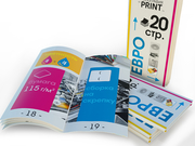 заказать печать 10 000 брошюр «Евро», книжная ориентация, 20 страниц